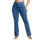 Calça Jeans Feminina Sawary Reta Azul