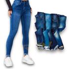 Calça Jeans Feminina Skinny Casual Elastano Slim 454
