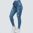 Calça Jeans Feminina Skinny Com Cinto 5454-