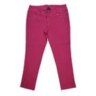 Calça Jeans Feminina Slim Rosa Pink Algodão Com Elastano 62 Plus Size