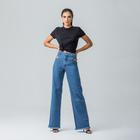 Calça Jeans Feminina Wide Leg Disparate Denim Casual