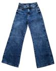 Calça Jeans Feminina Wide Leg Pantalona Meninas Juvenil (R6237)