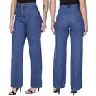 Calça Jeans Feminina Wrangler Original Modelo Wide Leg Retro 100% Algodão Premium - Ref. WF3666UN
