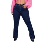 Calça Jeans Flare Plus Size Cintura Alta Feminina Casual - Useconf - Calça  Plus Size Feminina - Magazine Luiza