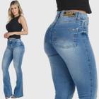 Calça Jeans HNO Jeans Flare Sky Brech Azul