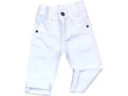 Calça Jeans Infantil Juvenil Menino Branca Tamanho 1 Ao 16