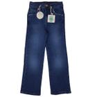 Calça Jeans Infantil Menina Wide Leg Malwee Kids