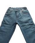 Calça jeans infantil menino Masculino Cor azul claro Confort quadril amassadinho