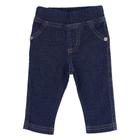 Calça Jeans Infantil Unissex C/ Cós No Elástico Modelo Básico Kookabu Versátil Caimento Leve