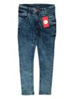 calça jeans juvenil masculino menino skinny com lycra de 10 a 16 anos