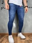 Calça Jeans Masculina Básica 03% lycra Premium Modelo Super Skinyy