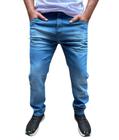 Calça jeans masculina basica elastano slim fit a pronta entrega