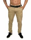 Calça jeans masculina bege sarja tradicional skinny slim lançamento 2024