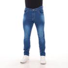 Calça Jeans Masculina Destroyer Pistolada Azul de Estilo Casual Clássico