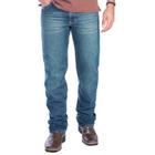 Calça Jeans Masculina Modelo Laçador Bordado Marrom Premium Agronomo Fazendeiro Country Rodeio Terra De Peão