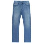 Calça jeans masculina reta clara estonada 75921