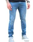 calça jeans masculina slim caqui com lycra sarja com 4 bolso tradicional todas em sarja ou jeans