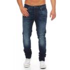 Calça Jeans Masculina Slim com Elastano Lycra Extra Confort