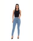 Calça Jeans Mom Feminina Cintura Alta Básica com Elastano 00201 Média