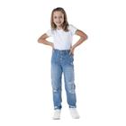 Calça Jeans Mom Mania Kids Menina -6090