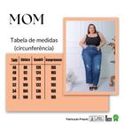 Calça Jeans Mom Plus Size Feminina De Cintura Alta Elegante