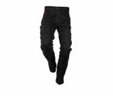 Calça Masculina Jeans Sarja Juvenil Preta Tam 10 12 14 E 16 - Pó-Pô-Pano