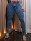 Calça jeans premiun lipo appel marmo levanta bumbum cos alto