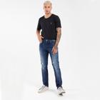 Calça Jeans RockeSoda Masculina Skinny Destroyed Reta Estilo