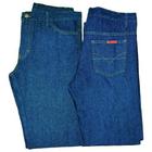 Calça Jeans RS Reforçada Masculina 50ao56 Básica Trabalho Serviço