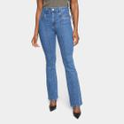 Calça Jeans Sawary Boot Cut Nervura Feminina