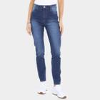 Calça Jeans Sawary Hot Pants Cintura Alta C/ Elastano Feminina