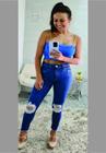 Calça jeans sawary super lipo azul