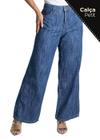 Calça Jeans Sawary Wide Leg Petit - 279149 Azul