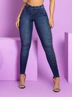 Calça Jeans Skinny com Logomania de Strass Cintura Alta Pit Bull-65208