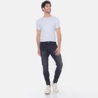 Calça Jeans Skinny Elastano Ziper Barra 7880