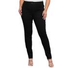 Calça Jeans Skinny Plus Size Feminina Básica Lisa Cintura Alta