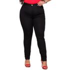 Calça Jeans Skinny Plus Size Feminina Cós Alto Clássica Modelagem