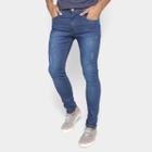 Calça Jeans Skinny Terminal Com Puídos Masculina