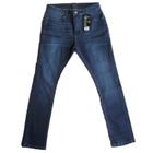Calça Jeans Vilejack Slim Masculina Cintura Media Elastano Azul VMCP0053