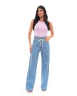 Calça Jeans Wide Leg Feminina Cintura Alta Rope 22918 Clara