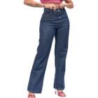 Calça Jeans Wide Leg Pantalona Feminina