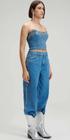 Calca jeans wide leg super high myft feminino