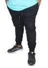Calça Jogger Brim Plus Size Bainha com Elástico