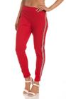 Calça Jogger Canelado com Brilho Feminino Day Vermelho