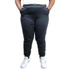 Calca jogger de moletom p.a plus size