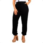 Calça Jogger Feminina Cós E Punho Elástico E Bolso Lateral