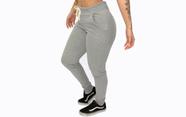 Calça Jogger Feminina Moletom Cintura Alta Skinny Slim Sport