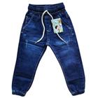 Calça jogger jeans infantil menino com elastano Tam 1 A 3 anos.