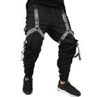 Calça Jogger Masculina PRETA New Combat Tracks BRANCA