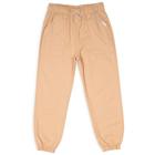 Calça Jogger Menina Mania Kids em Sarja na cor Caramelo